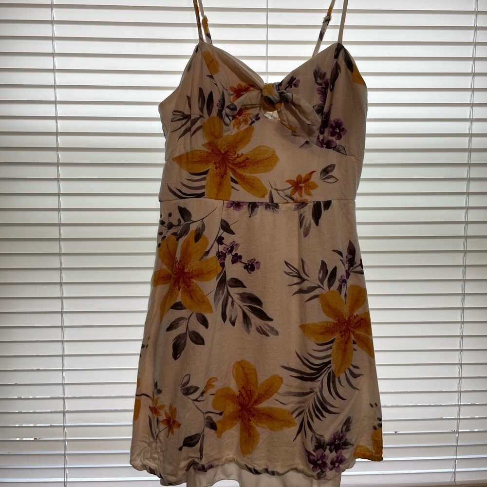 Floral Mini Dress for Vacation Size Small